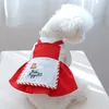 Dog Apparel Small Costume Summer Cat Dress Puppy Skirt Yorkshire Pomeranian Shih Tzu Maltese Bichon Frise Poodle Pet Clothing Red