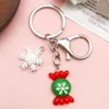 Breloques 11 pièces résine noël neige bonhomme de neige pendentif pour femmes collier bracelet boucle d'oreille porte-clés manuel bricolage faire des bijoux accessoire