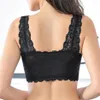 Corretor de postura sem fio levantar sutiã renda frontal zíper feminino colete bralet top bras223b