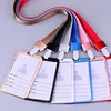 Inne dostawy szkolne biurowe 5PCS Business Bank Uchwyt karty kredytowej Nazwa Identyfikator Okładek Postępowania Pracy Metal Identity Badge z Lanyard Case 230907