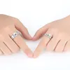 Cluster Rings Love Apartment Diamond Lucky Ring Men's S925 Silver Plated Japan And South Korea Wedding Pair Women