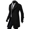 Men's Trench Coats Fashion Brand Autumn Jacket Long Coat Men High Quality Slim Fit Solid Color Double-Breasted M-4Xl
