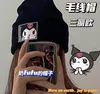 Moda Kawaii Cinnamoroll Menina Mulheres Gorro Inverno Protegendo Orelhas Bonito Chapéu Quente de Malha Outwear