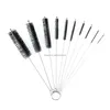 Cleaning Brushes New 10Pcs Set Stainless Soft Hair Suction Glass Tube Cleaner Brushes Nylon Bottle Fish Tank Pipe Brush Household Clea Dhkdc