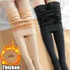 Women's Leggings Winter Pantyhose Woman Fleece Warm Thicken Thermal Tights Sexy Stockings Slim Elastic Velvet Female