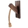 Applique rétro décor rustique ménage suspension corde rurale moderne prise applique suspendue en bois décoratif