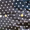 女性用スリープウェアサマーパジャマセット女性カジュアルフルスリーブTシャツパンツファッションドットプリントホームウェアコットンフラワーVネックパジャマビッグサイズ