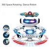 ElectricRC Animaux 360 Espace Rotatif Danse Astronaute Robot RC Musique LED Lumière Électronique Marche Jouets Drôles pour Enfants Enfants Cadeau d'anniversaire 230906