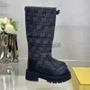 Boots Signature Boots Designer Women Boot Platform Snow Booties Drstring Wool Bootie Cowskin Ski Boot Non-slip Rubber Shoes With Box x0907