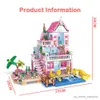 Blokken Stad Huis Zomer Vakantie Kust Villa Appartement Bouwstenen Sets Figuren DIY Speelgoed voor Kind Meisjes Kerstcadeau R230907