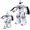 Zwierzęta elektryczne programowalna zabawka robota 24G bezprzewodowe zdalne sterowanie dźwięk i lekki inteligentny model walki 230906