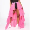 Skirts Womens Layer Cake Skirt Long Maxi Lace Tulle Ladies Party Wear Gown Lolita Petticoat Vintage Midi Jupe Saias faldas 230906