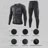 Sous-vêtements thermiques pour hommes Hommes Sport sous-vêtements thermiques costumes cyclisme en plein air vêtements de compression vêtements respirants à séchage rapide Fitness survêtements de course 230907