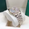 Luxe digner Classic Fashion automatisch horloge ingelegd met gekleurde diamant maat 36 mm saffierglas een ladi' favoriete ChrAS2Q0V0S