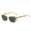 Óculos de sol moda óculos de sol para mulheres anti ultravioleta pára-sol triangular olho de gato preto homens rua tiro
