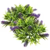 Decoratieve bloemen 2 stuks gesimuleerde lavendel hangende bal kunstplastic paars huisornament kantoor faux buiten