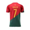 22 23 24 New Portugal C RONALDO BERNARDO national team fan player version Soccer jerseys European Cup JOAO FELIX PEPE football shirt home away kids kit uniforms