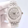 QWNW Wristwatch Diamond Mens Watch Automatic Mechanical Watch 41mm Sier Strap Stainls Steel For Men Life Waterproof WristWatch Fashion WrisYAL784K7