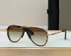 Óculos de sol piloto lente de gradiente preto/marrom lente masculino de verão Gafas de Sol Sonnenbrille UV400 Eyewear com caixa