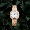 Montres-bracelets Femmes Montre Bobo Bird Femme Montre-bracelet en bois Horloge Mode Quartz Montre Anniversaire Boîte cadeau personnalisé Drop