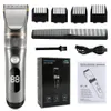 Electric Shavers Hair Clipper Professional Trimmer For Men With LED Screen Washable Rechargeable Strong Power Ceramic Cutting 230906