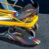 Athletic Outdoor Adult Large Size Football Shoes Man-Made Grass Spikes TPU Student Competition Shoes 230906