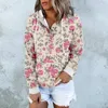 Pulls pour femmes imprimé mode décontracté à manches longues bouton cordon cravate chapeau pull femmes sweat à capuche