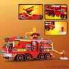 Blocs ToylinX modèle de feu blocs de construction camion pompier ville éducatif garçon jouets pour enfants cadeau R230907