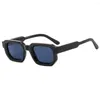 Sunglasses Fashion Square Women Shades UV400 Vintage Blue Tea Punk Men Sun Glasses