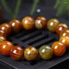 Strand Crystal Jade Bracelet Tea Dragon Pattern Agate Beads