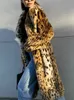 Fourrure Femme Fausse Fourrure UCXQ Hiver Long Chaud Épais Léopard Fluffy Fausse Fourrure Manteau Femmes Tigre Imprimer Piste Lâche Luxe Designer Vêtements Femmes 2023 Nouveau x0907