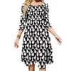 Robes décontractées Robe rose Femme Animal Print Street Style Sexy Beach Graphic Vêtements Grande Taille 5XL 6XL