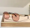 Retro Ronde Zonnebril 56z Goud Grijs Lens Mannen Vrouwen Zomer Sunnies gafas de sol Sonnenbrille UV400 Brillen met Doos