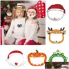 Masques de concepteur enfants visage bouclier de Noël Elk transparent anti-crachat Splash clair animal de compagnie réutilisable protection Halloween cadeaux pour enfants D Dhvkv