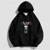 Erkek Hoodies Sweatshirts Moda Erkekler/Kadınlar Pamuk Hoodies Sıcak Hoody Fırçalı Komik Tavşir Hip Hop Street Giyim Külot T230907