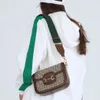 حقيبة GGS Saddles Bag Classic Designer Bag Brand Wallet Vintage Ladies Brown Leather Handbag Bag Bag