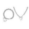 Ketten 2023 Europäischer und amerikanischer Stil Schmuck Herzförmiger Anhänger Eros Pfeil Armband Halskette Romantisches Geschenk für Paare