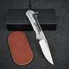 Chris Reeve 31 Outdoor Folding Knife D2 Blade G10 Handle Ball Bearing Camping Outdoor Hunting Survival Kitchen Knife EDC With Cowhide Cover 344