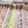 Taśmy klejowe 18rolls Flower Waski Zestaw Zestaw złotych folii maskujący kawaii dekoracyjny do naklejki do scrapbooking dziennik papieru piśmienne 2016 230907