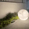 LEoda LED na zewnątrz wodoodporna lampa podłogowa księżyca, dekoracyjna lampa księżyca w stylu ładowania, energia słoneczna z pilotem, lampa podłogowa dekoracji ogrodu domowego