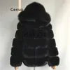 Women's Fur Faux Fur Faux Fox Fur Coat with hood Winter Fake Fur Jacket Fashion Mink Outwear Thick Women's Overcoat Women's Jacket x0907