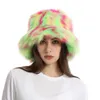 Berets Faux Fur Hat For Women's Elegant Autumn Winter Outdoor Luxury Y2k Party Fisherman Warm Korean Senior Bucket