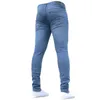 Jeans masculinos calças masculinas 2023 casual estiramento magro calças de trabalho masculino vintage lavagem plus size jean magro ajuste para roupas