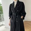 Kvinnor Wool Blends Autumn and Winter Cashmere Coat Womens Classic DoubleBreasted Womens Thicked Doubled Wool Long Coat MM 230906