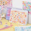 Outros adesivos decorativos Minkys chegada 50 pcs um conjunto kawaii amor coração borboleta livro diy scrapbook confetes 230907