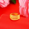Trouwringen 24k goud voor vrouwen Abacus geld betrokkenheid creatieve koppels mode-sieraden cadeau