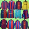 Barcelonas Retro-Fußballtrikots 1991 1992 1996 1997 2003 2004 2005 2006 2007 2008 2009 2010 RONALDINHO A.INIESTA Langarm-Fußballtrikot 91 92 96 97 03 04 05 06 07 09 10