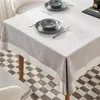 Nappe de table de style minimaliste moderne, couleur unie, antidérapante, couverture carrée pour le thé