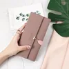 Wallets Wallet Women's Long Style 2023 Fashion Leaf Crowd Design Folding Card Bag Handheld Women