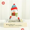 Decorações de Natal Plástico Candy Jar Tema Pequenos Sacos de Presente Caixa Artesanato Festa em Casa Atacado RRA70 Drop Delivery Jardim Festivo Suppl DHM7Y